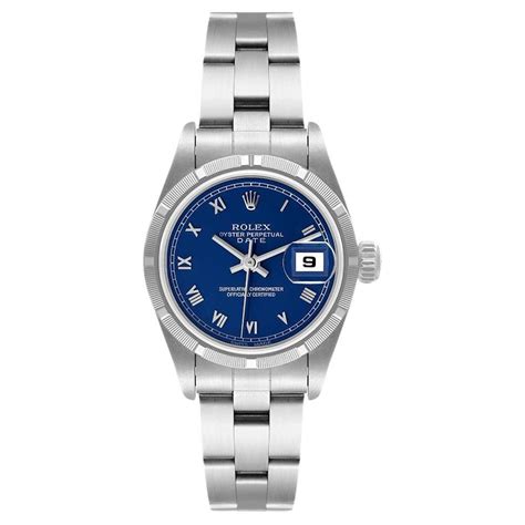 rolex ladies watch blue face|Rolex transparent blue.